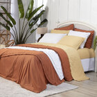 Duvet Solteiro Colorlife Liso Com Vivo Percal 200 Fios 100% A