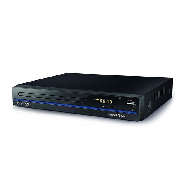 Dvd Mondial Black Line D-21 Preto - Bivolt