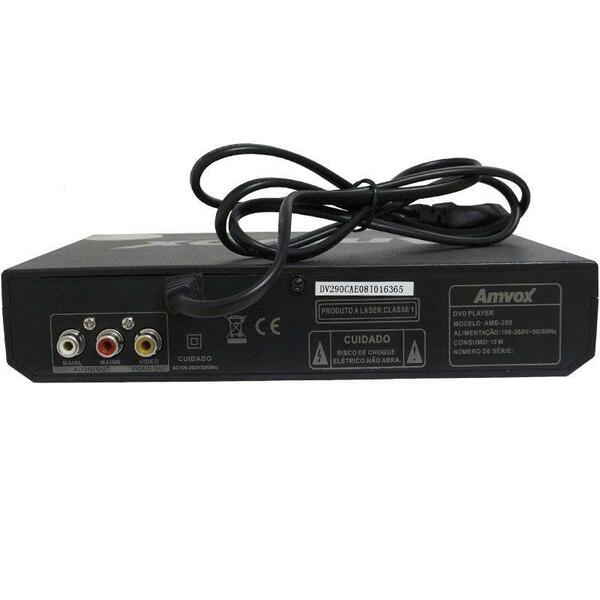 Dvd Player Com Conexão Usb E Função Ripping Amvox Amd 290 Preto