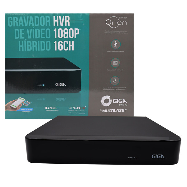 Dvr 16 Canais Hibrido Serie Orion Open Hd 1080p Full Hd Gs0182 Giga