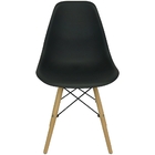 Eames Base Madeira Cadeira Charles Preta Eiffel - Ajb
