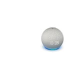 Echo Dot 5ª Geração com Relógio Azul com Alexa