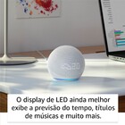 Echo Dot 5ª Geração com Relógio Branco Amazon