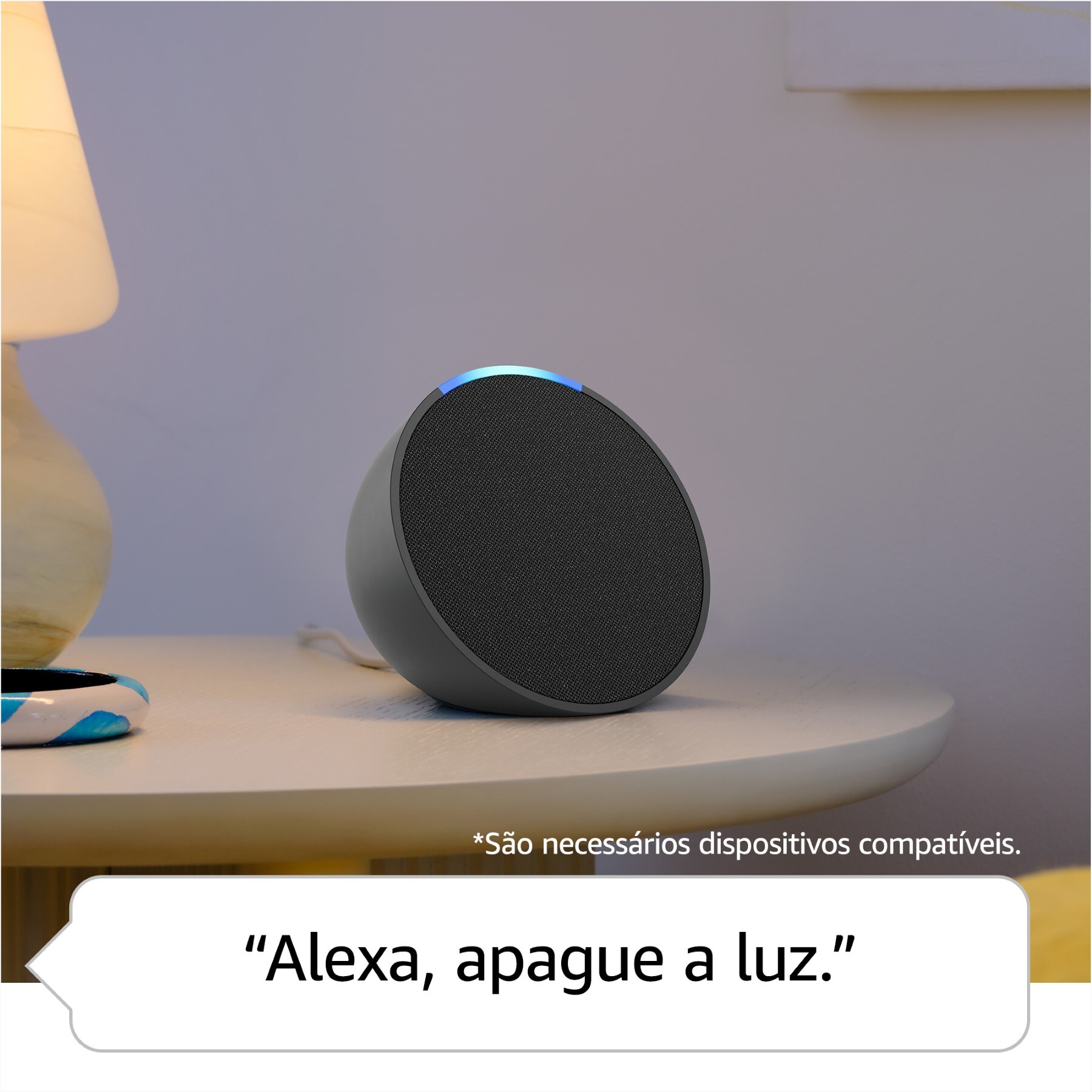 Alexa está sempre disponível para ajudar
