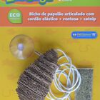 Eco Caça Rato De Papelão Com Catnip E Ventosa Para Gatos Pet