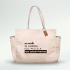 Ecobag De Feira "recicle" - Algodão 100% Reciclado - Creme