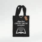Ecobag Presente "livros Que Conectam" - Algodão 100% Reciclad