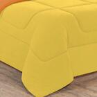 Edredom 1 Peça Solteiro Amarelo Laranja