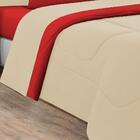 Edredom 1 Peça Solteiro Palha Vermelho