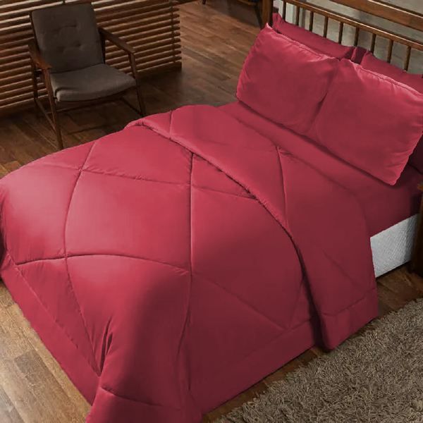 Edredom Aconchego Avulso Dupla Face Casen Rosê