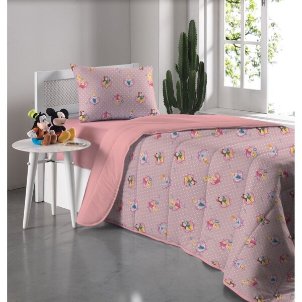 Edredom Avulso Disney Solteiro Portallar Retrato Prin/malbec