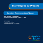 Edredom Avulso Dupla Face Casal Queen Casen Azul Marinho