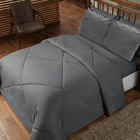 Edredom Avulso Dupla Face Casal Queen Casen Cinza