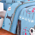 Edredom Azul Estampado Menino Futebol 2 Peças 100% Algodão