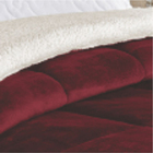 Edredom Bariloche Queen Dupla Face Sherpa Toque Lã Carneiro -