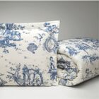 Edredom Barroco Queen 03 Peças 180 Fios - Cena Inglesa - 100%