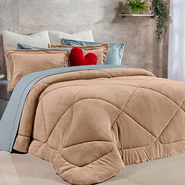 Edredom Bartho King Dupla Face Manta Soft Fofinho 1 Peça - Be