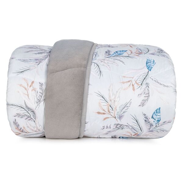 Edredom Blend Confort Casal Altenburg Cinza Un
