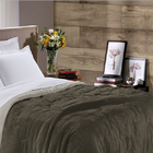 Edredom Buettner King Plush Flanel Dupla Face Chocolate