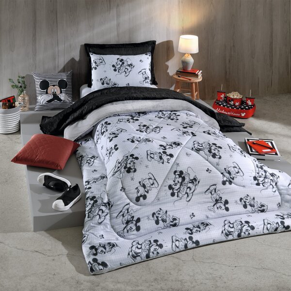 Edredom Cama Solteiro Mickey Vintage 1,60m X 2,40m