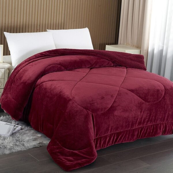 Edredom Capetown Casal 1,80 Cm X 2,20 Cm Vinho