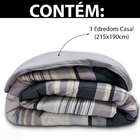 Edredom Casal Antialérgico Dupla Face Estampado 215x190cm Bf