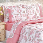 Edredom Casal Dupla Face 200 Fios 3 Peças Naturalle- Serene