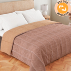 Edredom Casal Dupla Face Aveludado Coberdrom Antialérgico 230