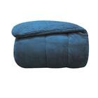 Edredom - Casal - Dupla Face - Capetown - Sherpa - Azul Petró