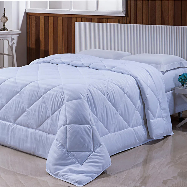 Edredom - Casal - Dupla Face - Treviso - Branco - Niazitex