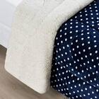 Edredom Casal Padrão Coberdrom Sherpa/mantinha Petit Poa 1 Pe