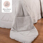 Edredom Casal Premium Em Percal Acetinado Toque De Pluma 220x