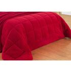 Edredom Casal Queen 01 Peça Soft Vermelho L04 - Bernadete Casa