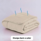 Edredom Casal Queen 6 Peças Fino Para Verão Função Cobre Leit