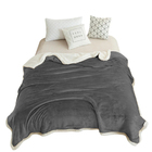 Edredom Casal Queen Coberdrom Sherpa Dupla Face Casal Cinza C