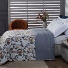 Edredom Casal Queen Dupla Face Estampado/ Liso 190 Fios Macio