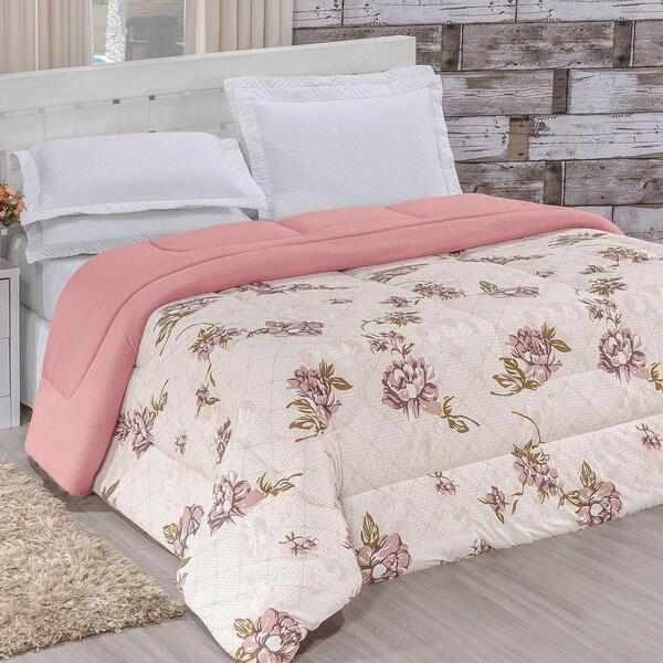 Edredom Casal Queen Quality 1 Peça Rosê