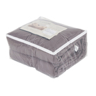 Edredom Casal Queen Size Liss Algodão Grafite 240x240cm Karsten