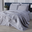 Edredom Classic Casal Queen  Grid Cinza