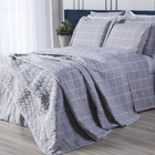 Edredom Classic Solteiro  Grid Cinza