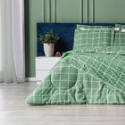 Edredom Classic Solteiro  Grid Verde