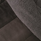 Edredom Coberdrom Casal Sherpa Lepper Gris Cinza