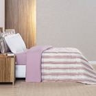 Edredom Coberdrom Estilo King Malha 100% Algodão - Rosa - 100