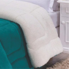 Edredom Coberdrom Fenix Solteiro Sherpa E Manta - Verde - 100