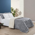 Edredom Coberdrom Mimoso Queen Dupla Sherpa Toque Lã Carneiro