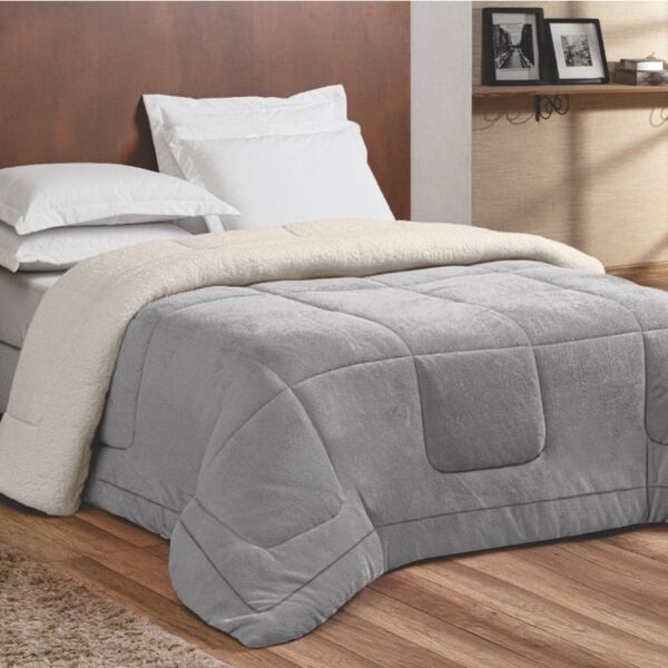 Edredom Coberdrom Nepal Queen Dupla Face Sherpa Toque Lã Carn