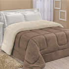 Edredom Coberdrom Pryme Especial Pesado King - Cáqui - 100% P