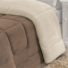 Edredom Coberdrom Pryme Solteiro Sherpa E Manta - Cáqui - 100