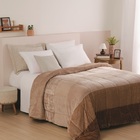 Edredom Coberdrom Queen Sherpa Lepper Melange Bege