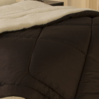 Edredom Coberdrom Queen Size Aspen Dupla Face Sherpa Que Imit